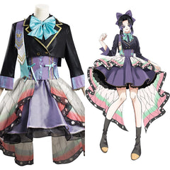 Demon Slayer Kochou Shinobu Halloween Carnival Suit Cosplay Costume Lolita Dress Kimono Outfits Re-creation Design