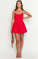 Sharmane Red Mini Dress