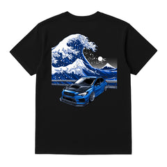 Subaru WRX STI JDM Car T-Shirt - Kaishin Wave