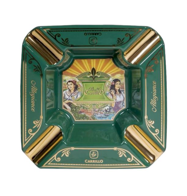 E.P. Carrillo Green 4 Cigar Ashtray Top View