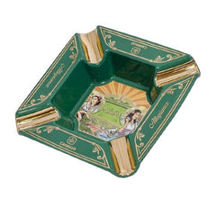 E.P. Carrillo Green 4 Cigar Ashtray Angled