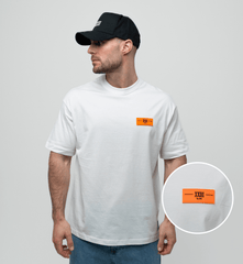 NB Zidane T-Shirt White - Orange *Bio Cotton - new - bav