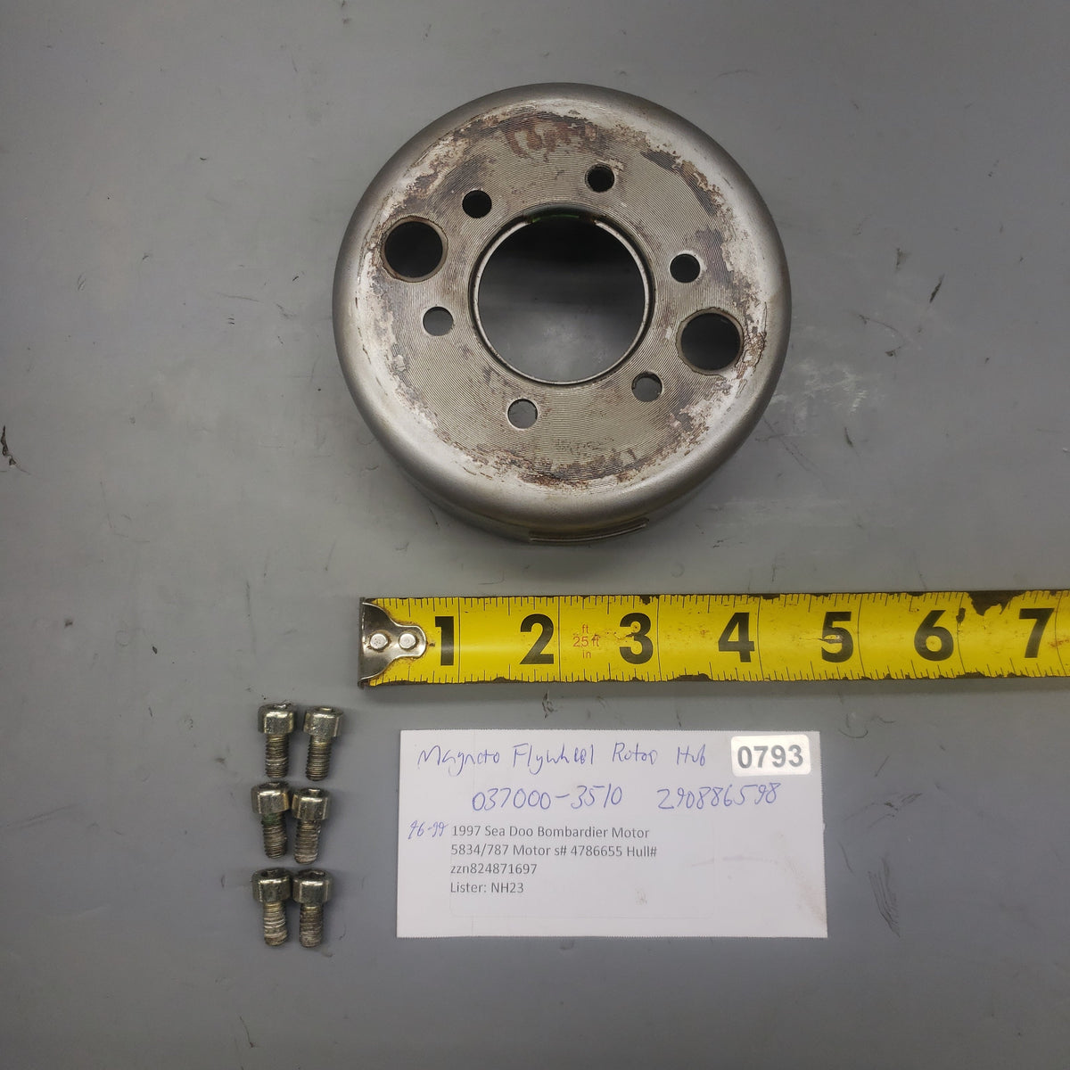*96-99 Sea Doo SPX SP 037000-3510 290886598 Magneto Flywheel Rotor Hub OEM