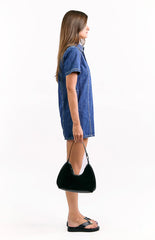 Lachie Dark Wash Denim Mini Dress