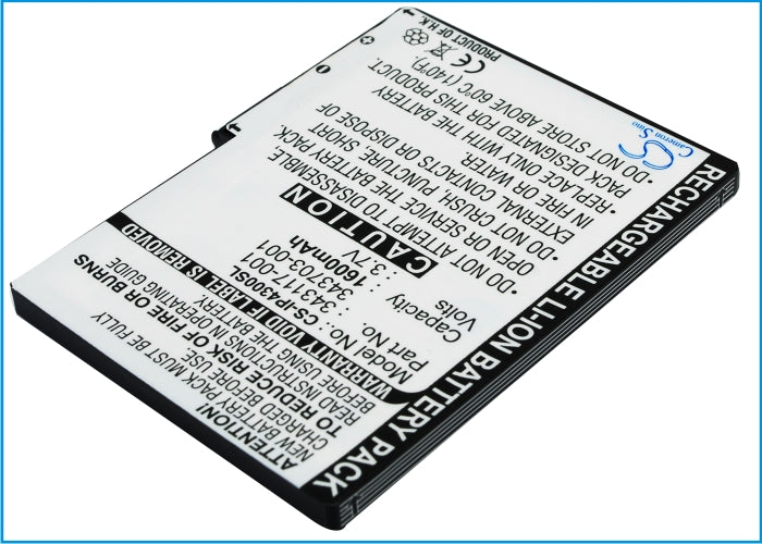 Battery for HP iPAQ 4300 iPAQ 4315 iPAQ 4350 iPAQ 4355 343117-001 PE2080B PE2081BS