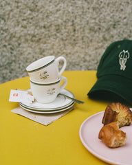 "Le Espresso" Limited Edition Cup & Plate (Set of 2)