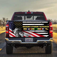 Desert Storm Veterans truck Tailgate Decal Sticker Wrap Veteran Day Veteran Gifts Veteran Decoration Idea Tailgate Wrap Decals For Trucks