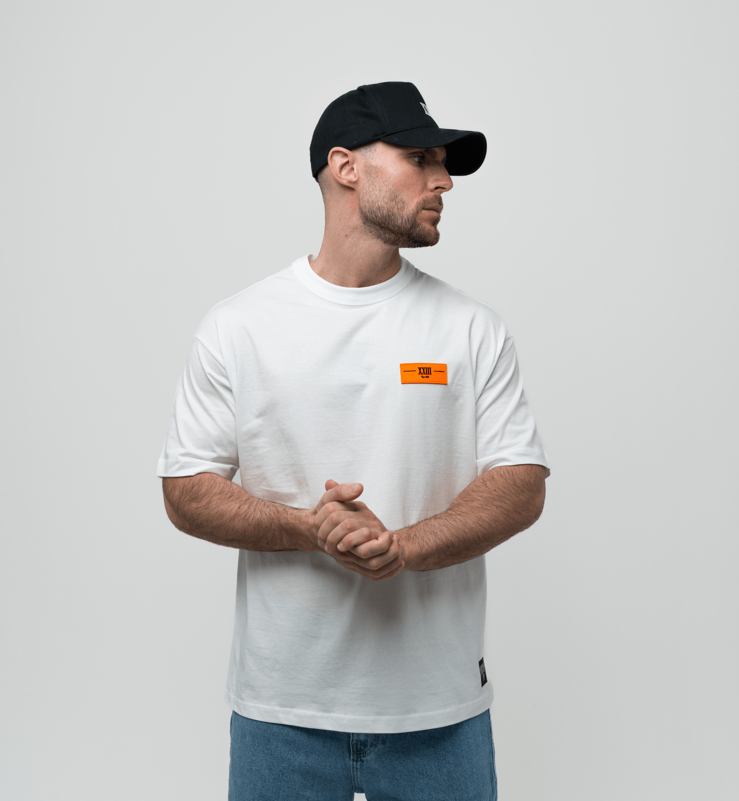 NB Zidane T-Shirt White - Orange *Bio Cotton - new - bav