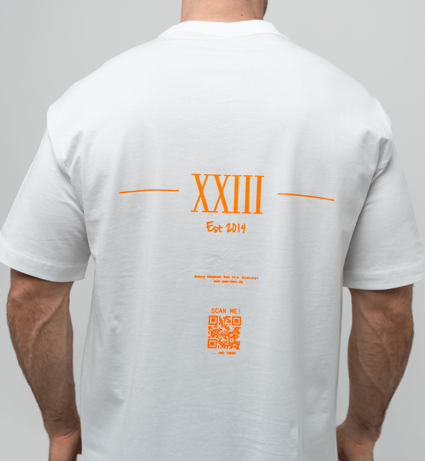 NB Zidane T-Shirt White - Orange *Bio Cotton - new - bav