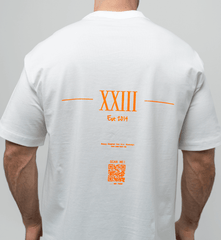NB Zidane T-Shirt White - Orange *Bio Cotton - new - bav