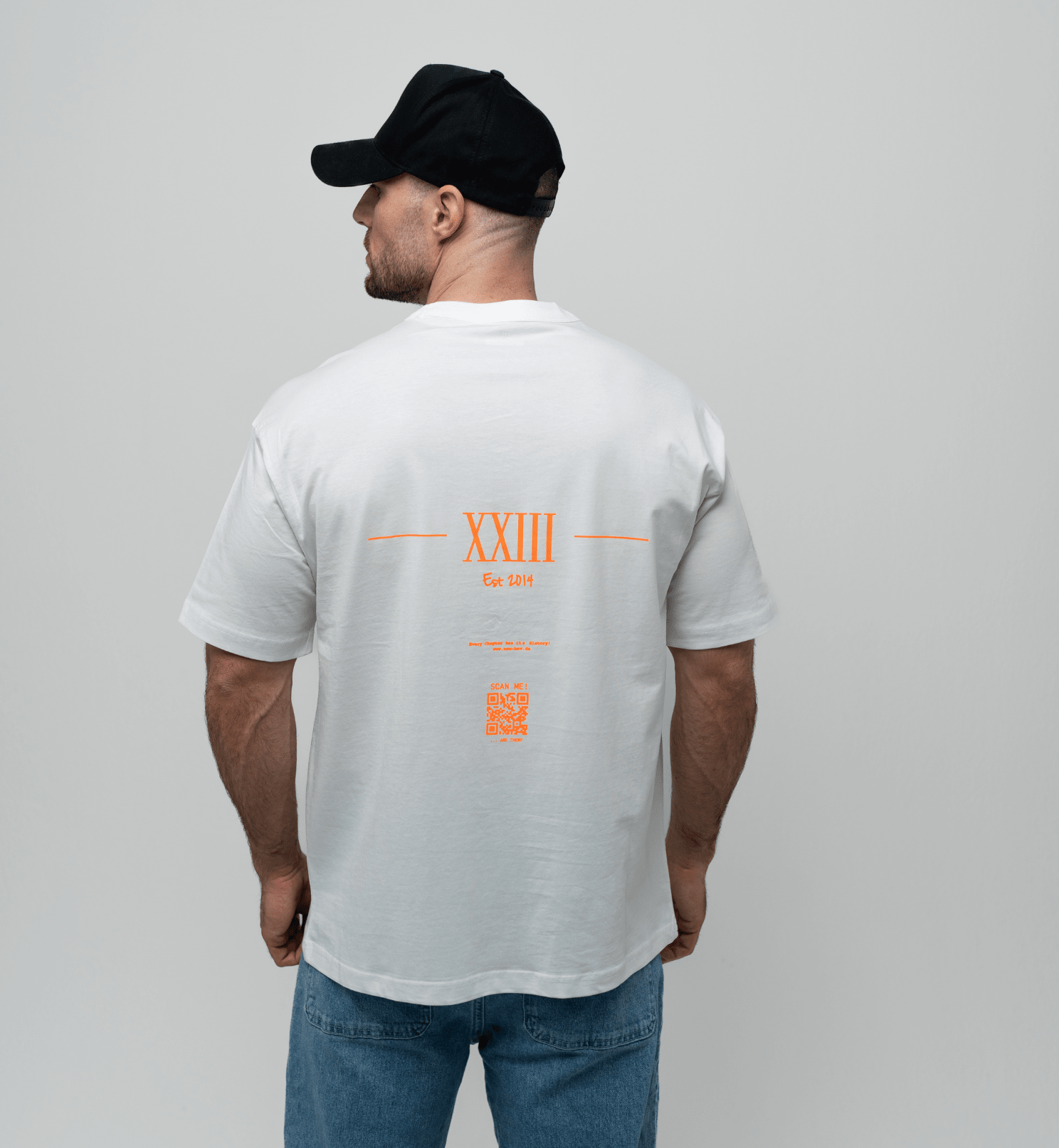 NB Zidane T-Shirt White - Orange *Bio Cotton - new - bav