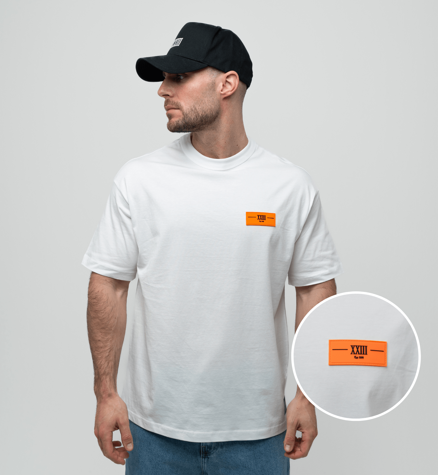 NB Zidane T-Shirt White - Orange *Bio Cotton - new - bav