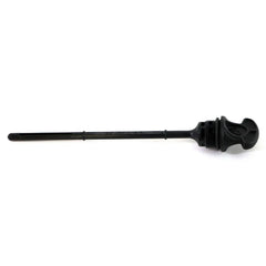 The Oil Dipstick by Polaris is a black plastic dipstick with a grooved handle and threaded cap, designed to measure vehicle fluid levels—ideal for Indian motorcycles or as a quality OEM Polaris part. Shown on a white background.